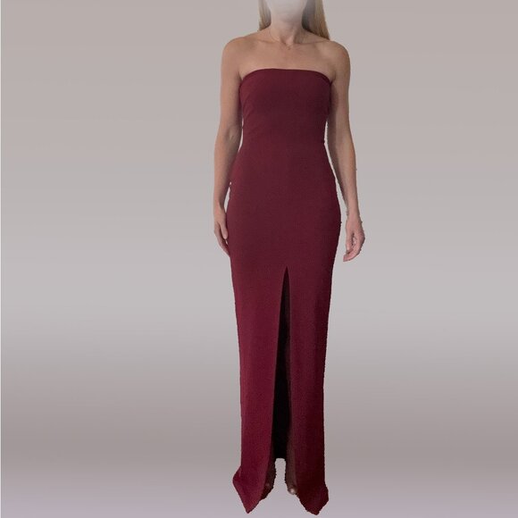 Solace London Strapless Long Dress - Picture 8 of 8